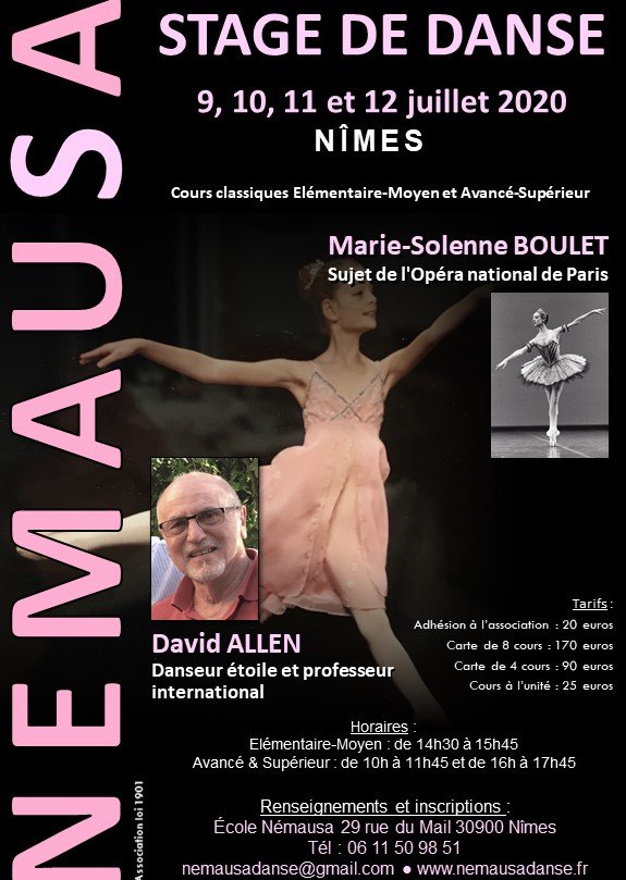 Stage de danse classique été 2020